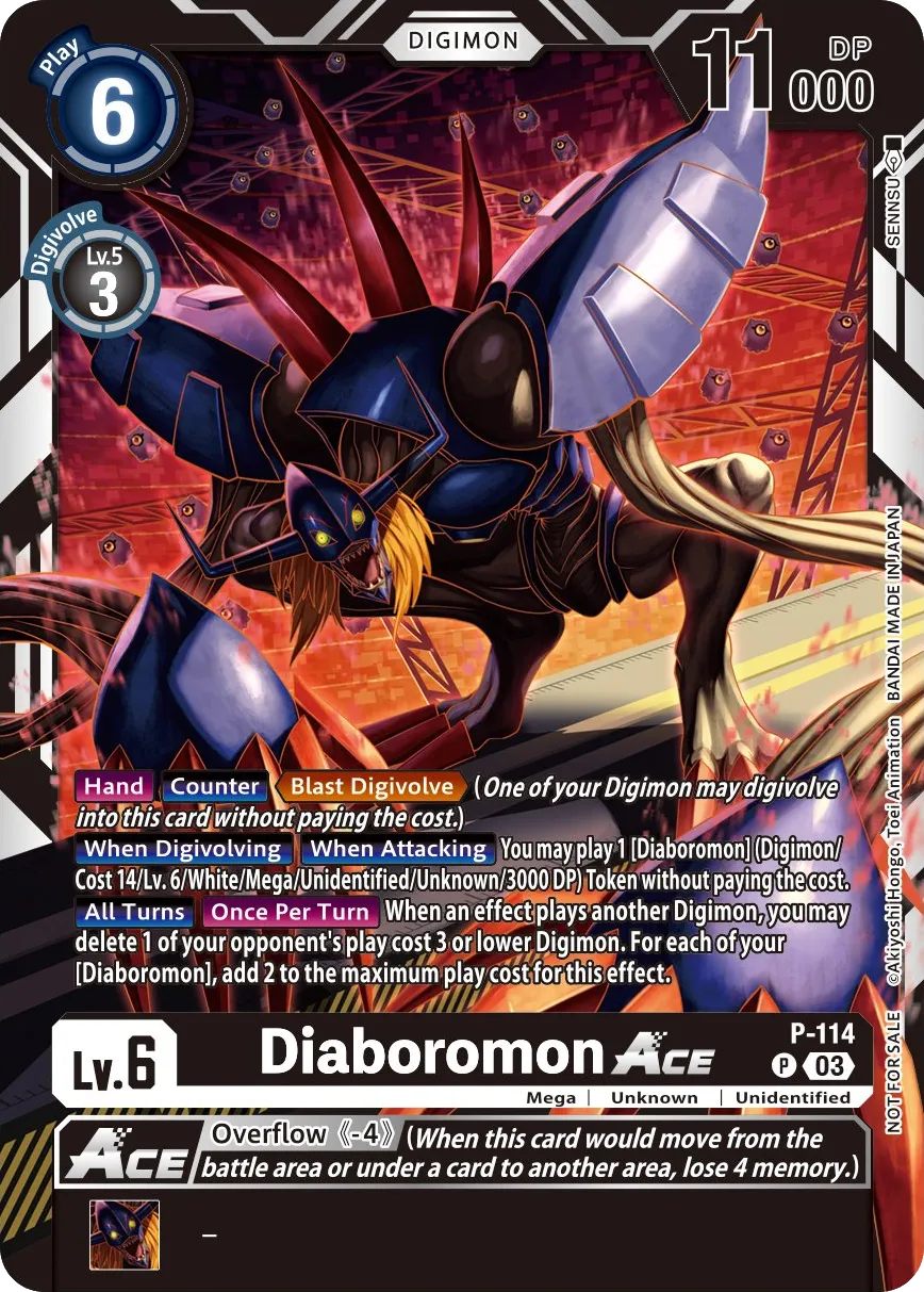 Diaboromon Ace &mdash; Digimon Card Game card