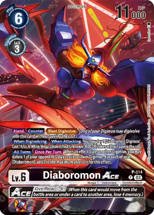 Diaboromon Ace &mdash; Digimon Card Game card