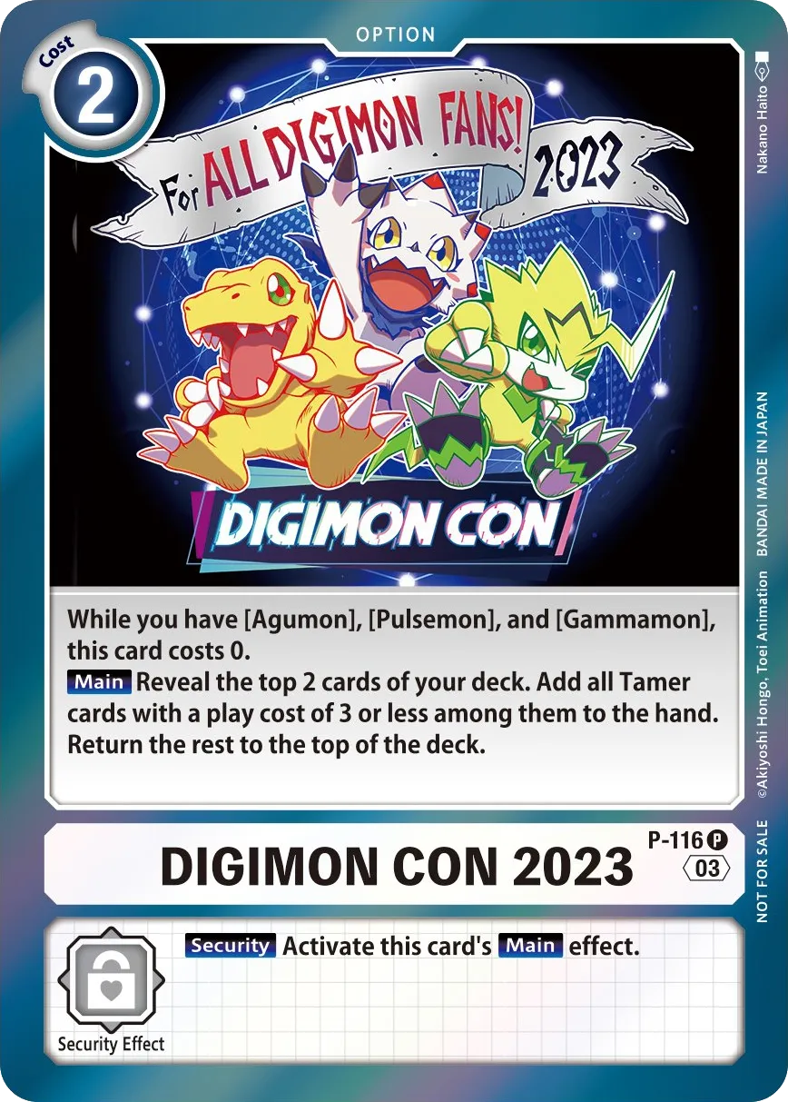 DIGIMON CON 2023 &mdash; Digimon Card Game card