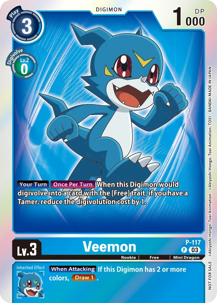 Veemon &mdash; Digimon Card Game card