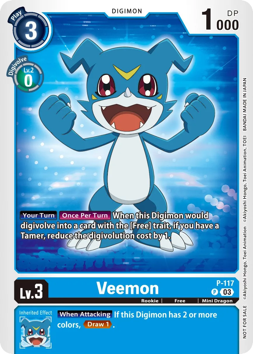 Veemon &mdash; Digimon Card Game card