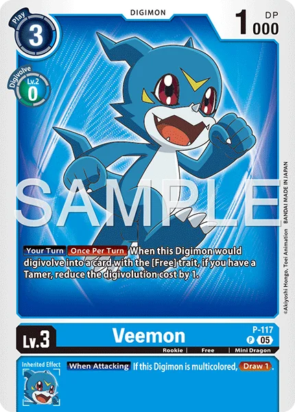 Veemon &mdash; Digimon Card Game card