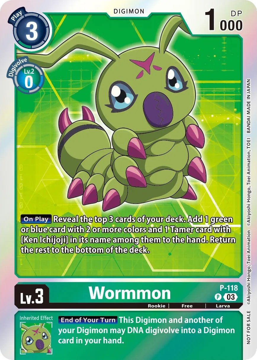 Wormmon &mdash; Digimon Card Game card