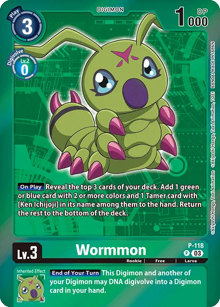 Wormmon &mdash; Digimon Card Game card