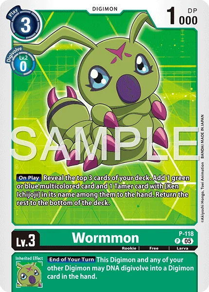 Wormmon &mdash; Digimon Card Game card