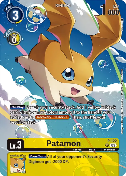 Patamon &mdash; Digimon Card Game card