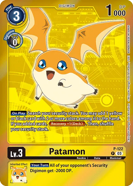 Patamon &mdash; Digimon Card Game card