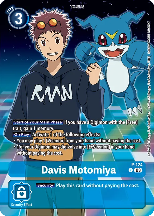Davis Motomiya &mdash; Digimon Card Game card