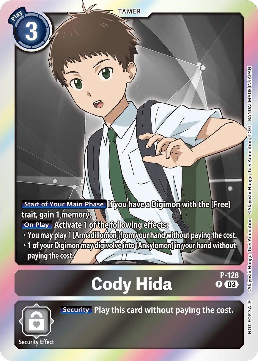Cody Hida &mdash; Digimon Card Game card