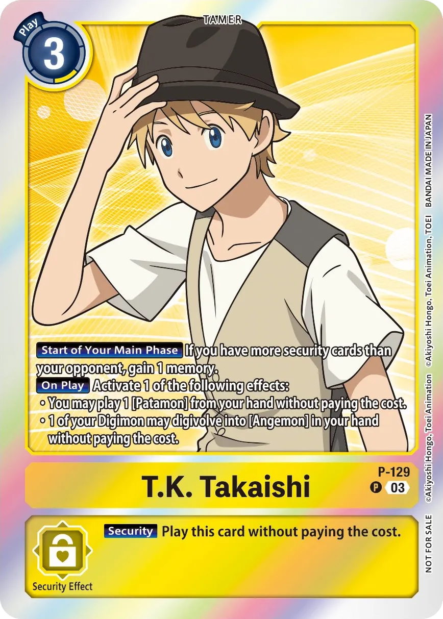 T.K. Takaishi &mdash; Digimon Card Game card