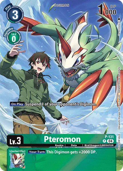 Pteromon &mdash; Digimon Card Game card