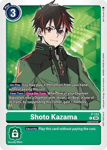 Shoto Kazama &mdash; Digimon Card Game card