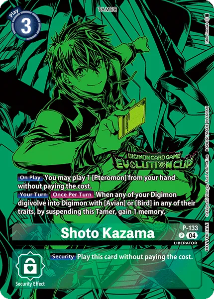Shoto Kazama &mdash; Digimon Card Game card
