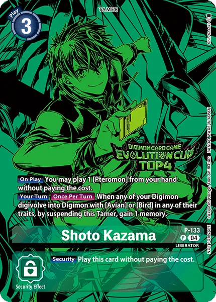 Shoto Kazama &mdash; Digimon Card Game card