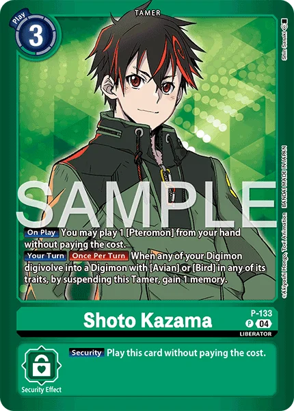 Shoto Kazama &mdash; Digimon Card Game card