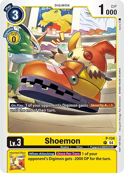 Shoemon &mdash; Digimon Card Game card