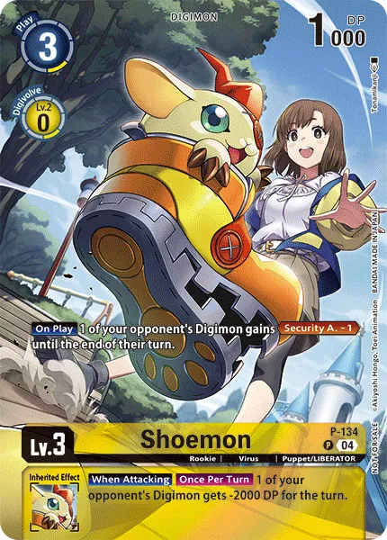 Shoemon &mdash; Digimon Card Game card