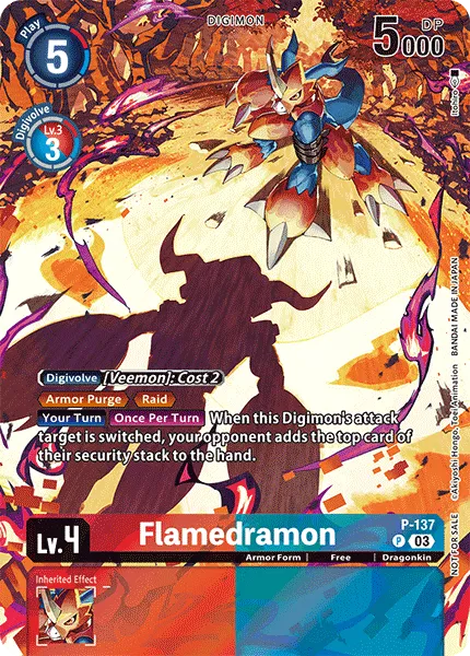 Flamedramon &mdash; Digimon Card Game card