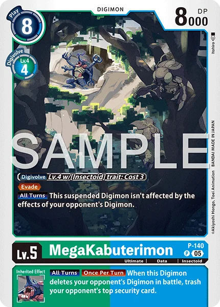 MegaKabuterimon &mdash; Digimon Card Game card