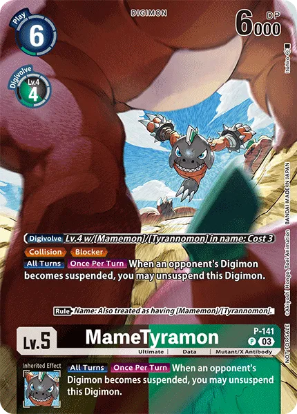 MameTyramon &mdash; Digimon Card Game card