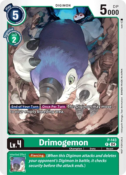 Drimogemon &mdash; Digimon Card Game card