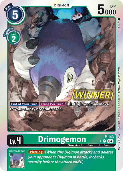 Drimogemon &mdash; Digimon Card Game card