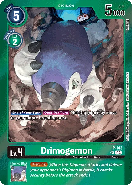 Drimogemon &mdash; Digimon Card Game card