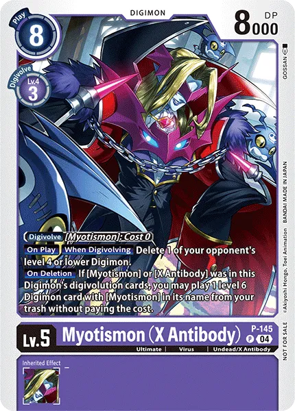 Myotismon (X Antibody) &mdash; Digimon Card Game card