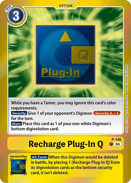 Recharge Plug-In Q &mdash; Digimon Card Game card