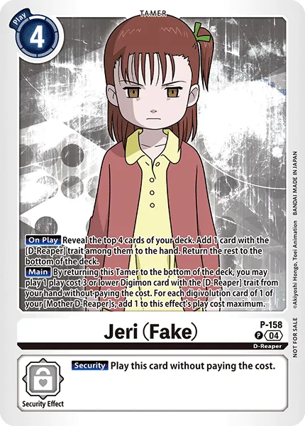 Jeri (Fake) &mdash; Digimon Card Game card