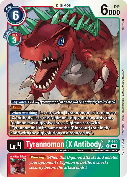 Tyrannomon (X Antibody) &mdash; Digimon Card Game card
