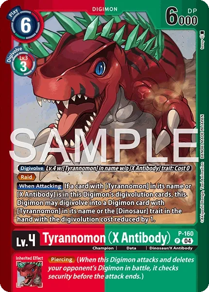 Tyrannomon (X Antibody) &mdash; Digimon Card Game card