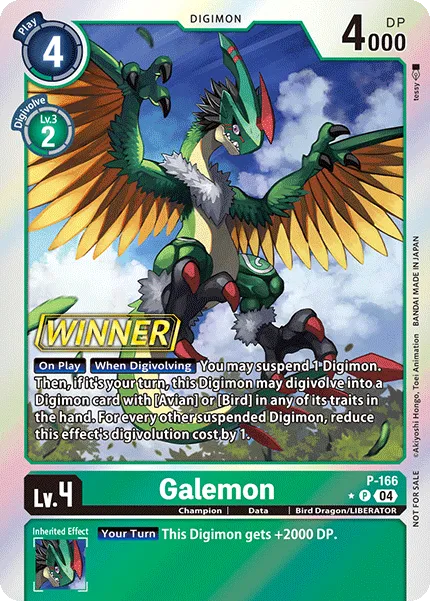 Galemon &mdash; Digimon Card Game card
