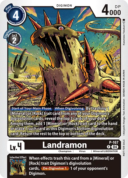 Landramon &mdash; Digimon Card Game card