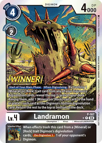 Landramon &mdash; Digimon Card Game card