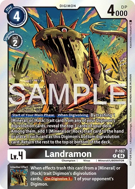 Landramon &mdash; Digimon Card Game card