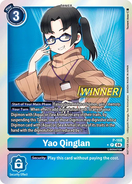 Yao Qinglan &mdash; Digimon Card Game card