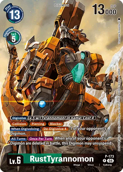 RustTyrannomon &mdash; Digimon Card Game card