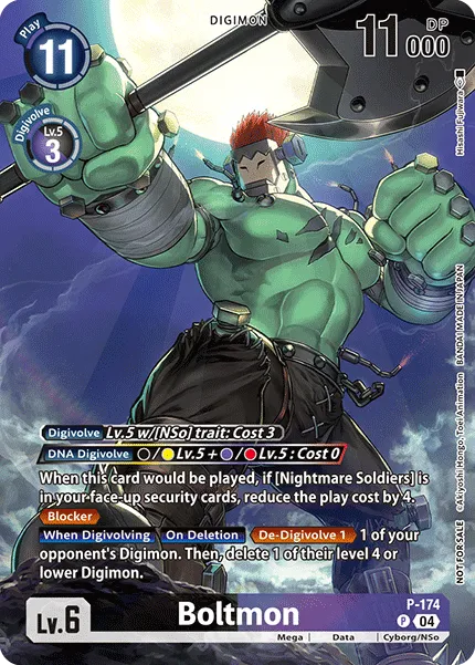 Boltmon &mdash; Digimon Card Game card