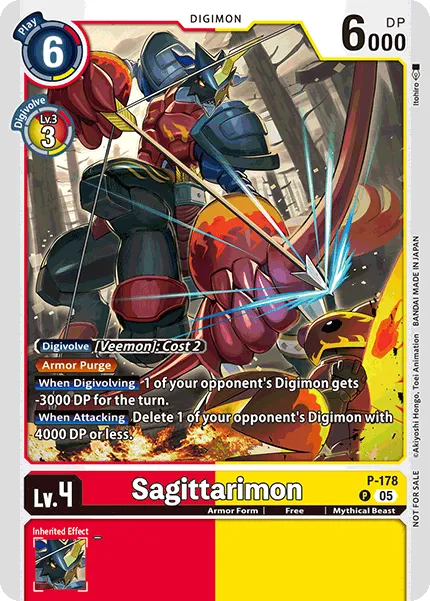Sagittarimon &mdash; Digimon Card Game card