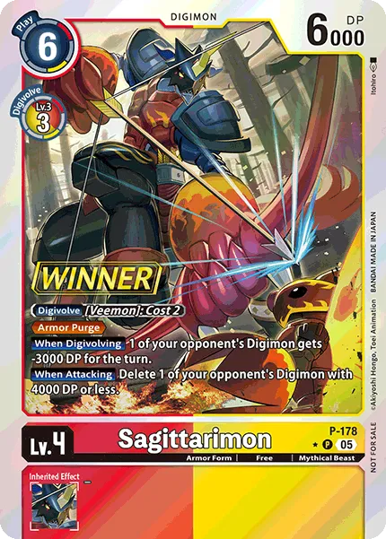 Sagittarimon &mdash; Digimon Card Game card