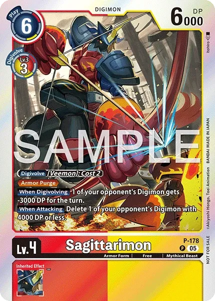 Sagittarimon &mdash; Digimon Card Game card