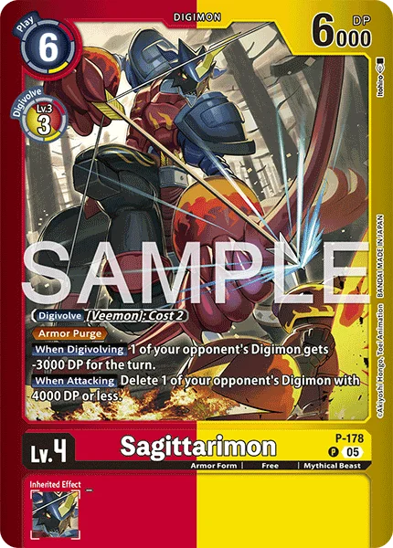 Sagittarimon &mdash; Digimon Card Game card
