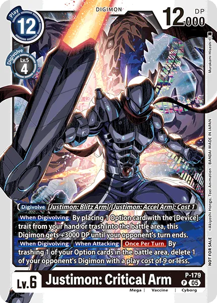 Justimon: Critical Arm &mdash; Digimon Card Game card