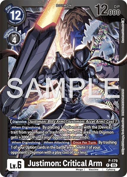 Justimon: Critical Arm &mdash; Digimon Card Game card