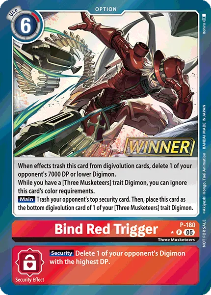 Bind Red Trigger &mdash; Digimon Card Game card
