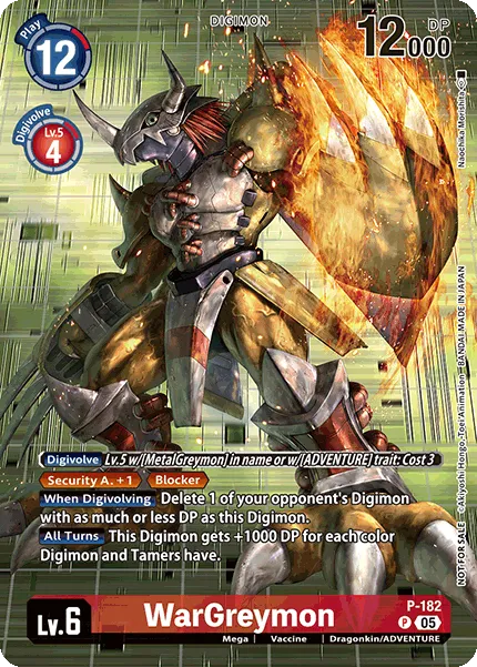 WarGreymon &mdash; Digimon Card Game card