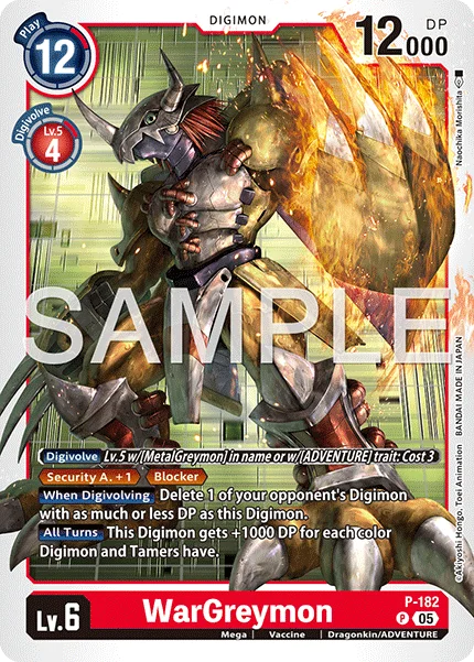 WarGreymon &mdash; Digimon Card Game card
