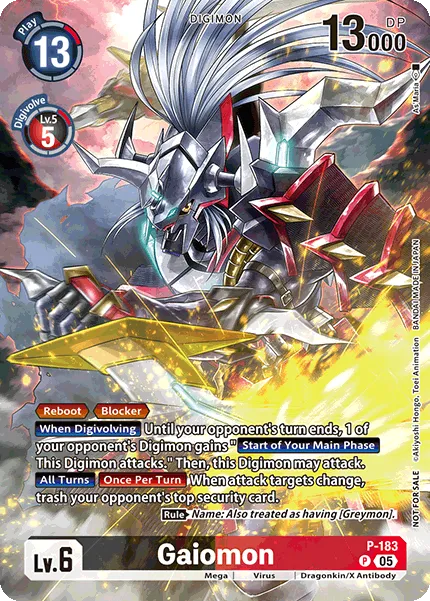 Gaiomon &mdash; Digimon Card Game card
