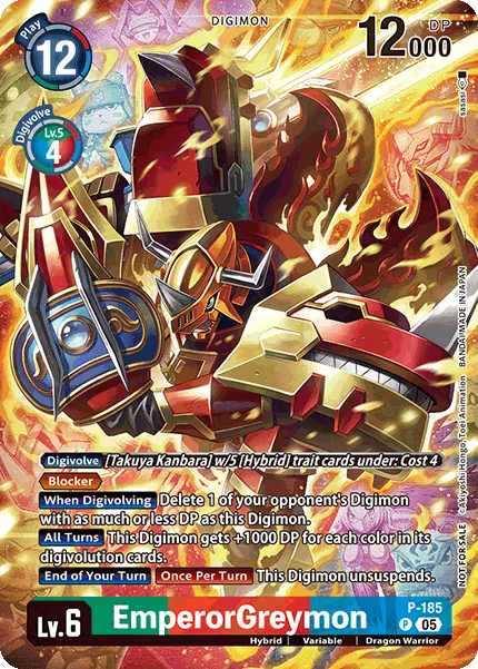 EmperorGreymon &mdash; Digimon Card Game card